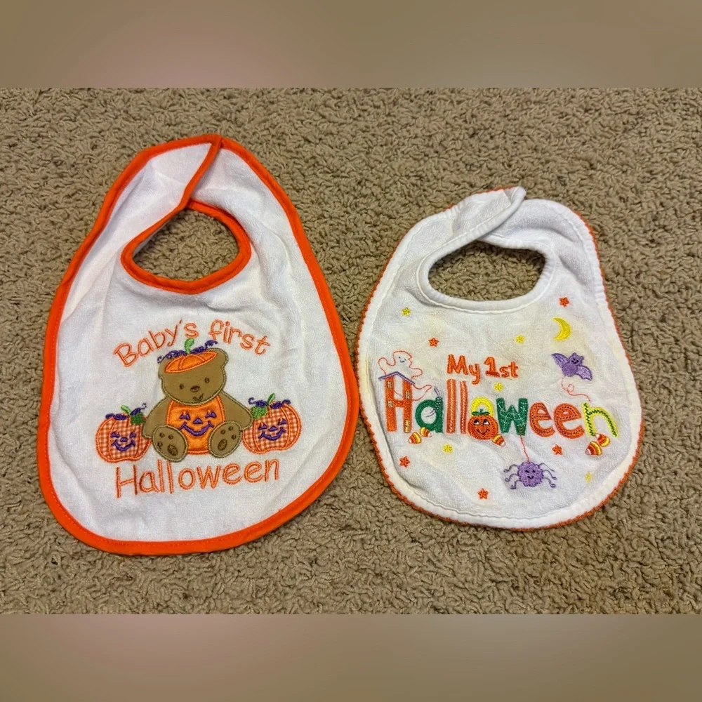 Baby's First Halloween Bib Set